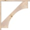 Ekena Millwork Westlake Block Smooth Bracket w/ Offset Brace, Douglas Fir, 3 1/2"W x 40"D x 40"H BKT0402X40X40WTL05SDF - alternate 3